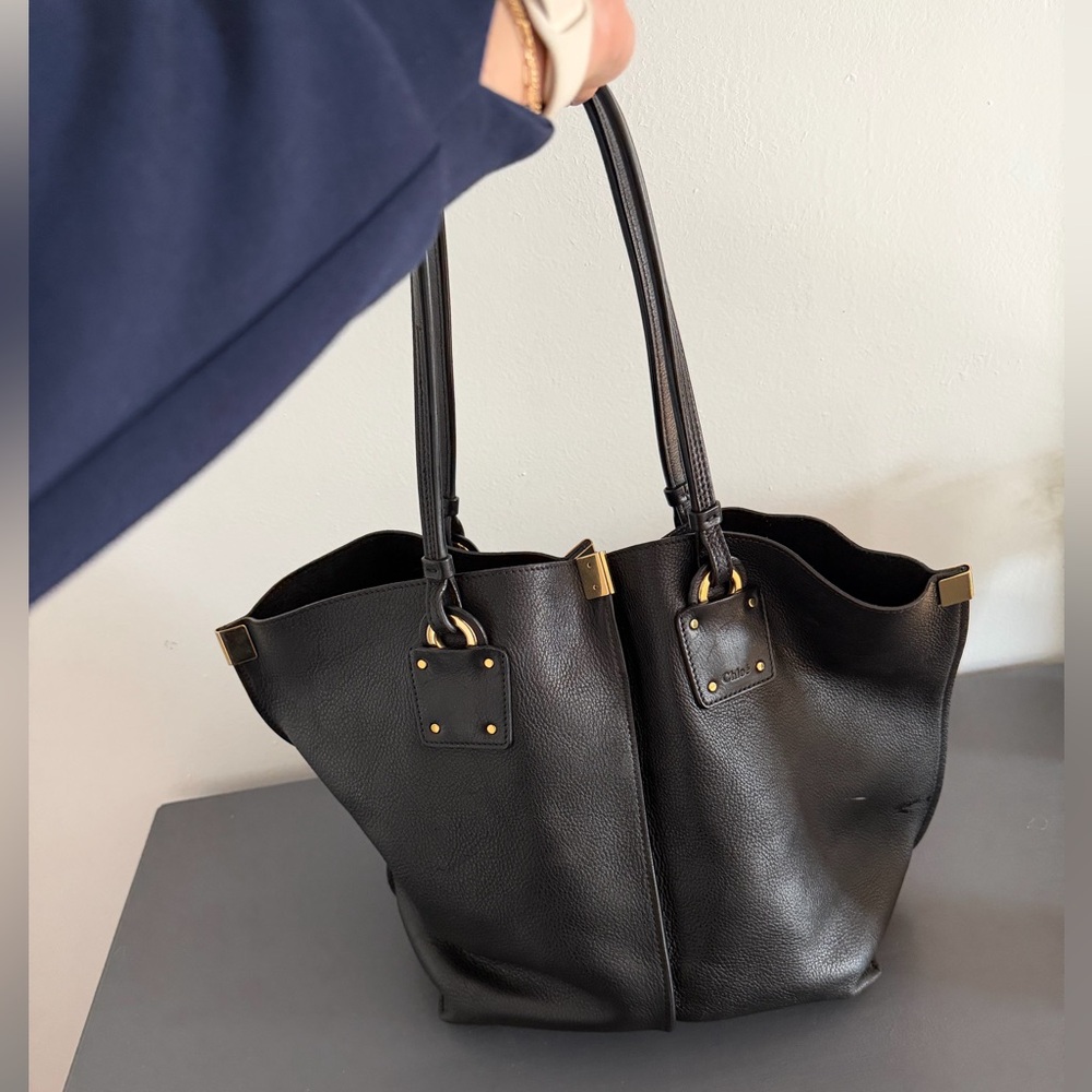 Chloe-Vick Leather Tote Bag - Black 1190 - Picture 8 of 16